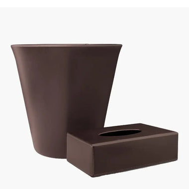 Leather Right Gift Set in Brown