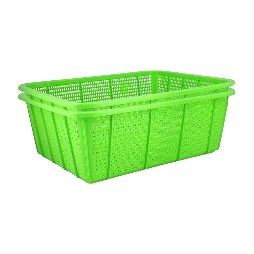 Rainbow Basket 2 pcs set Small in Green