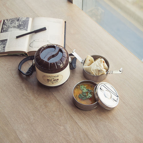 Carry Lunch Carrier (2 Steel Bowls) Lifestyle Collection