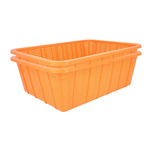 Rainbow Basket 2 pcs set Small in Orange