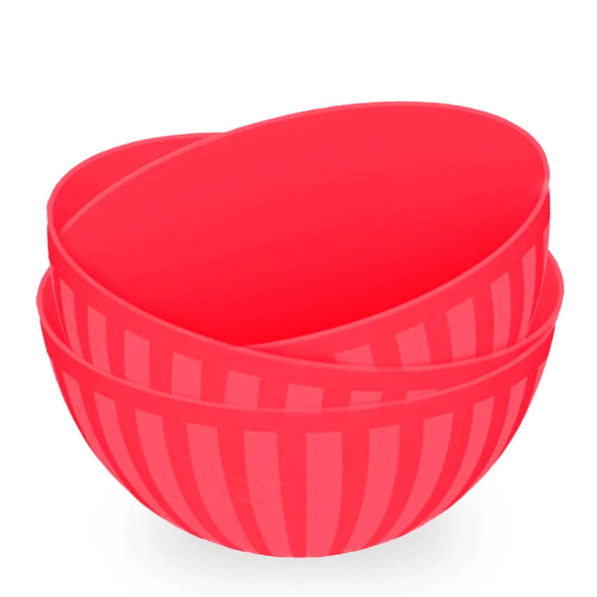 Premio Bowl 3 pcs set Small in Dark Red