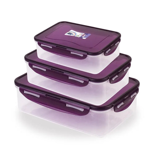 Cafee Food Keeper 3pcs Set S/M/L Purple