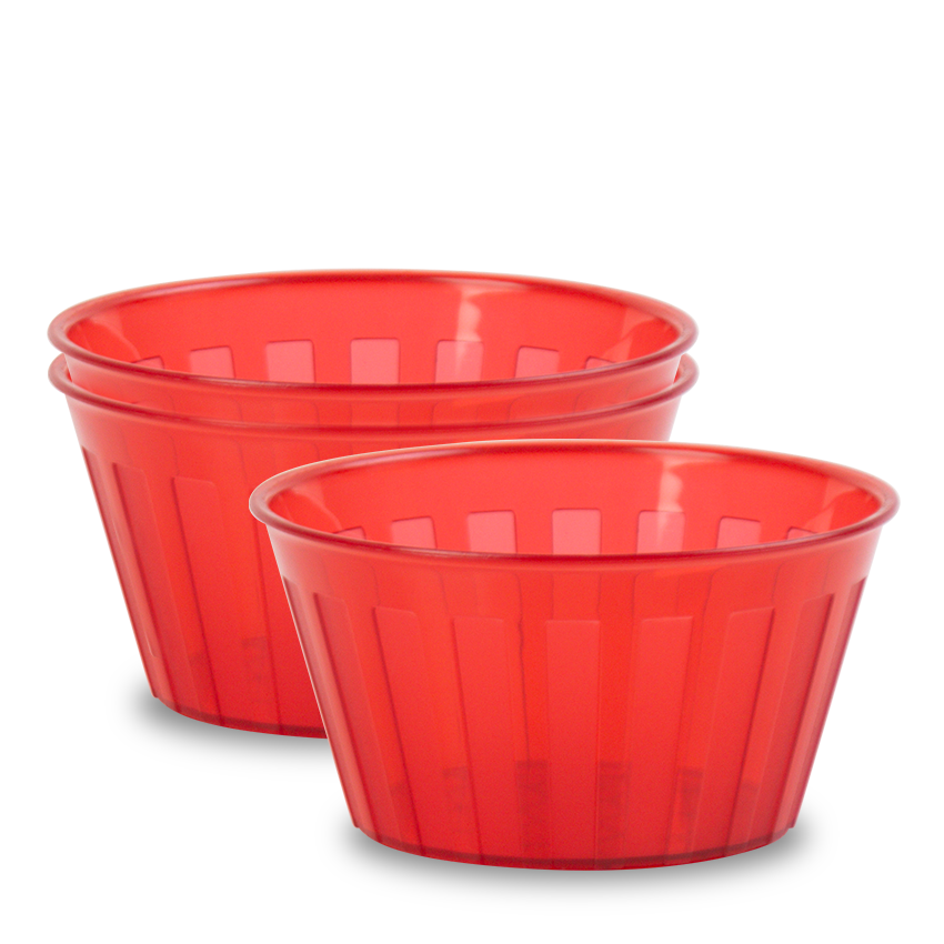 Milan Bowl 3 pcs set in Red - XL 5000ml