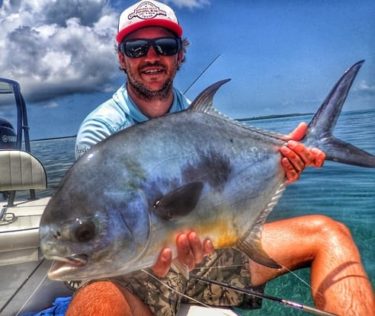 Florida Keys fly fishing for permit during a tournament